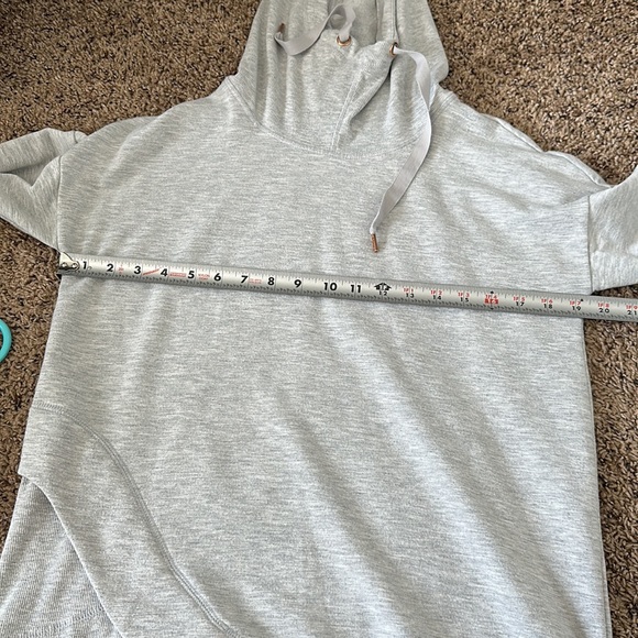 Yogalicious Gray Cowl Neck Hooded Women's Sweatshirt Size Small - Picture 15 of 16